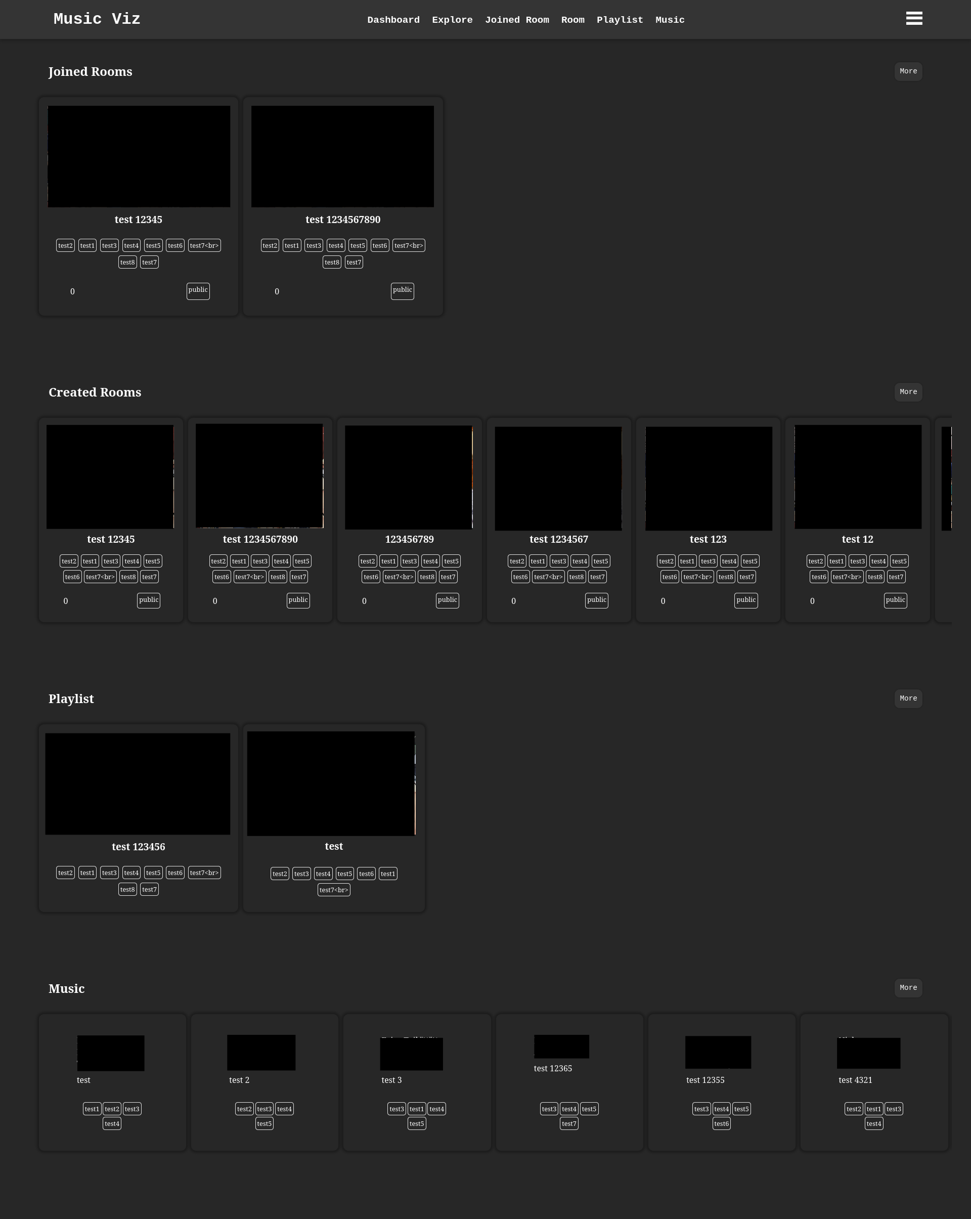 Dashboard Page