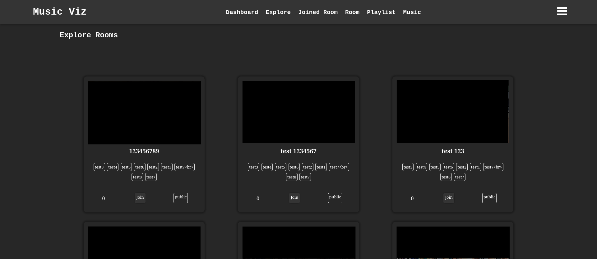 Explore Room Page