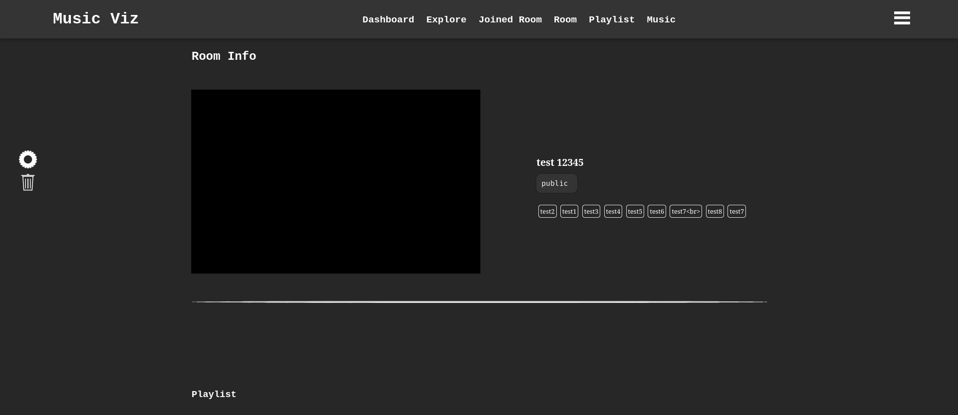 Room Info Page